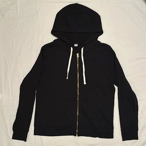 Old Navy hoodie in black with gold zipper
